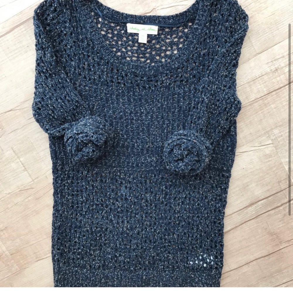 Urban Outfitters Staring at Stars Blue loose knit sweater